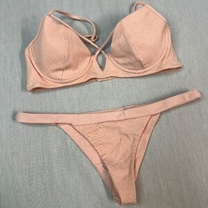Beach Bunny Swim Dylan Bikini XL - Nude Underwire